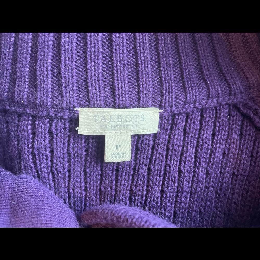 Talbots Purple Jacket Cardigan - Picture 5 of 6
